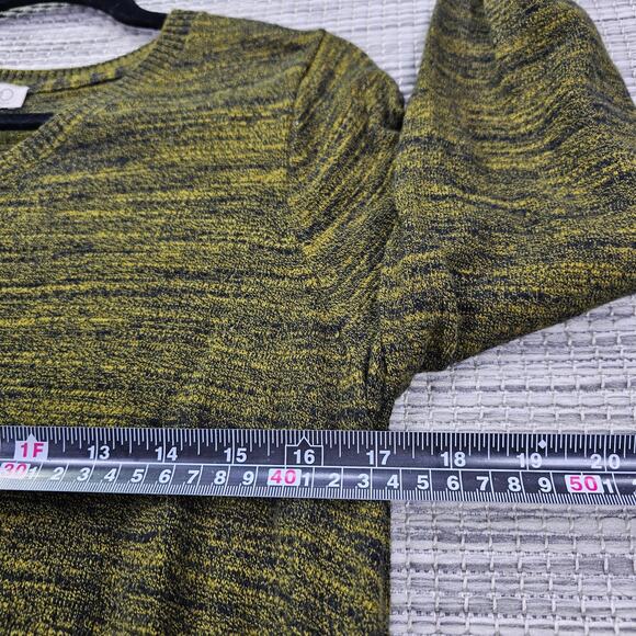 LOGO Lori Goldstein Womens Size M Cashmere Blend Sweater Green V-Neck Pockets - Picture 8 of 13